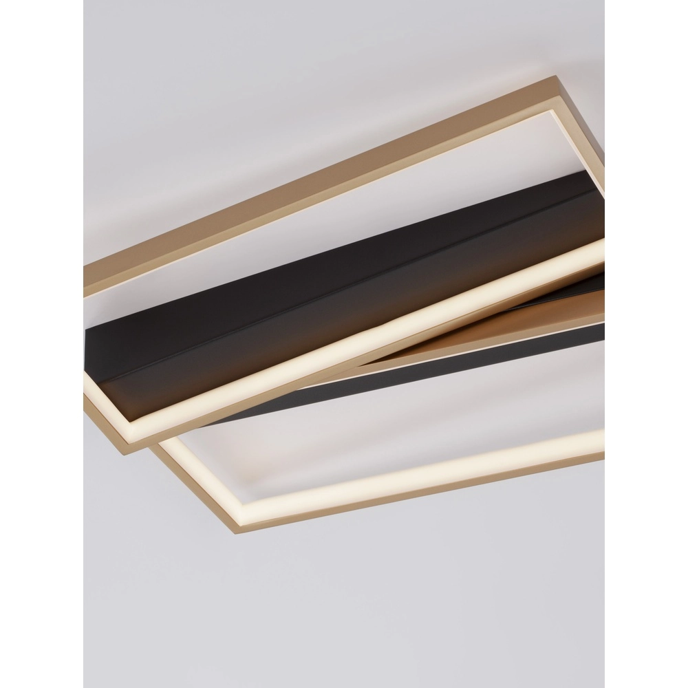 Design-Deckenleuchte Elize schwarz mit gold Lyora 5212017433145