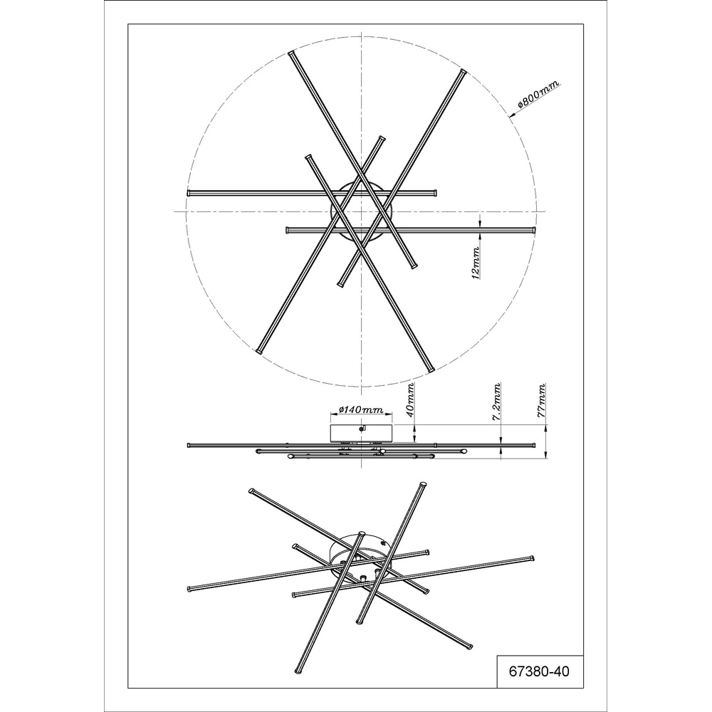 Design-Deckenlampe Lawson Schwarz Globo 9007371531967