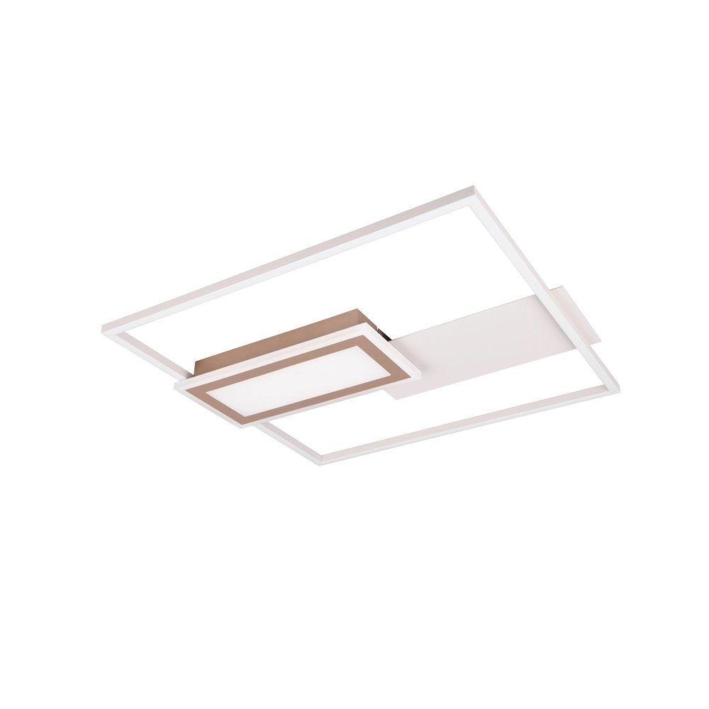 Quadratische Deckenleuchte Spiro grau 50cm Trio 4017807612479