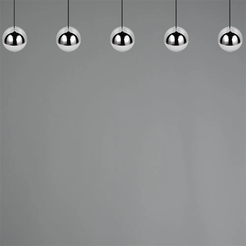 5-Licht Pendellampe Senta Chrom Trio 4017807685855