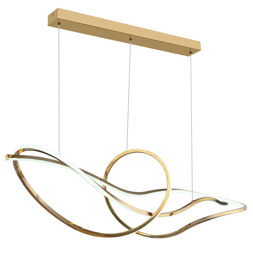 Goldene Pendellampe Iduna Moderne Zeit Globo 9007371507429