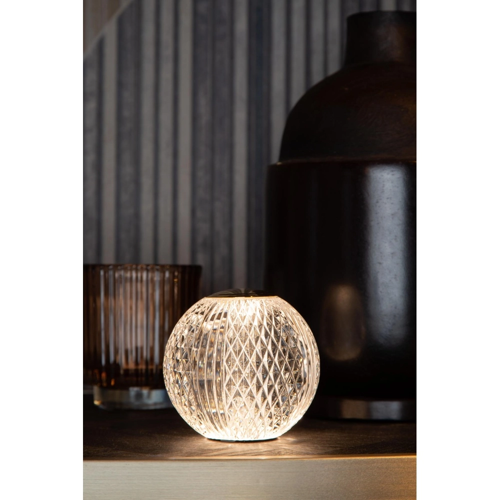 Goldene Tischlampe Cintra wiederaufladbare Ø 11cm - 3000K Lucide 5411212134363