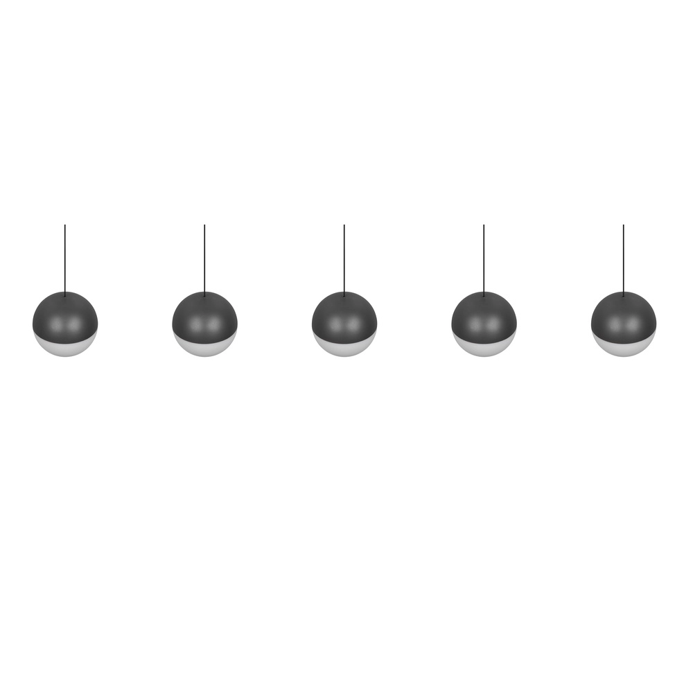 5-Licht Pendellampe Senta Anthrazit Trio 4017807697872