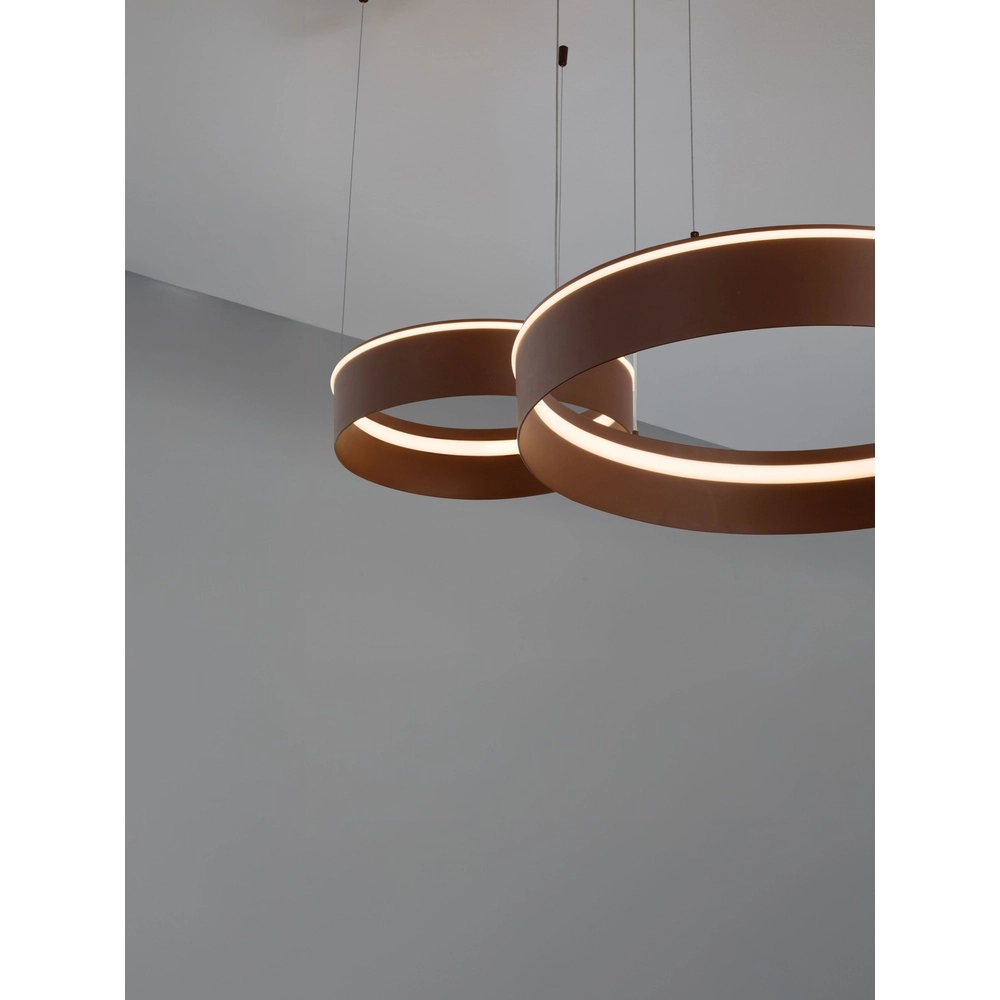 Moderne Pendellampe Olivia Double Brown Lyora 5212017494283