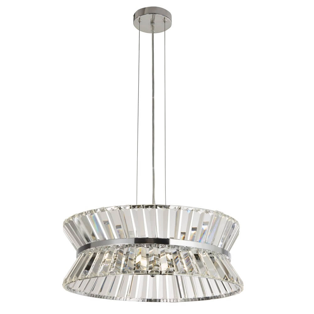 Design-Hängelampe Uptown rundes Chrom Searchlight 5053423244013