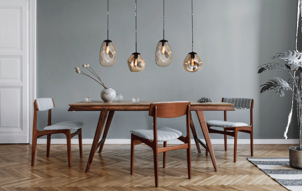 Hängelampe Lava 4x Goldglas Masterlight 8718121286143