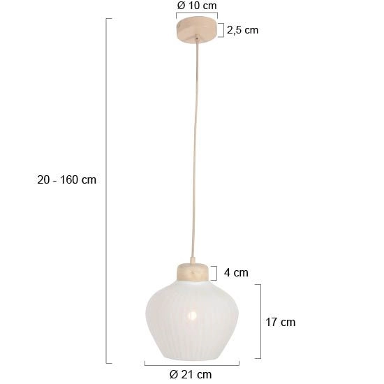 Pendellampe Travino sandbraun Ø21 cm Steinhauer 8712746184365
