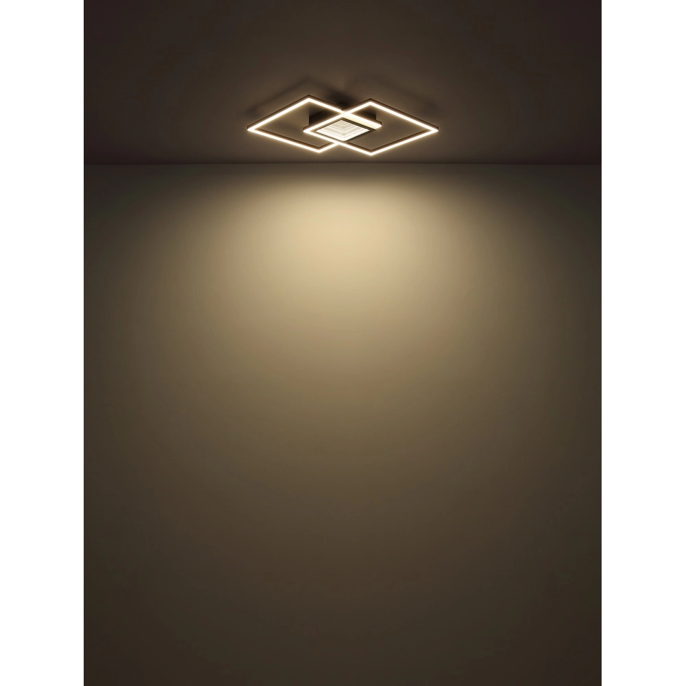 Moderne Deckenlampe Saunders Schwarzes Quadrat Globo 9007371475353