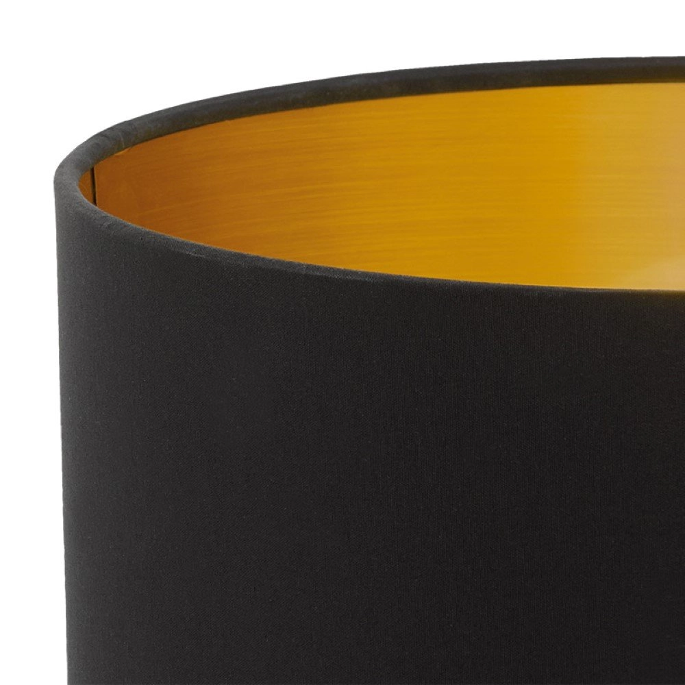 Tischlampe Carlton 2 Gold mit Schwarz Eglo 9002759957889