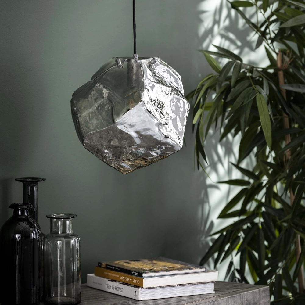 Moderne Pendellampe Rock Chromglas Lyora 8716803511392