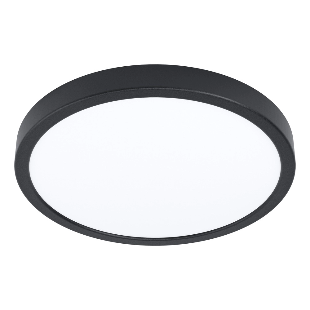 Deckenlicht IP44 Fueva 6-Z rund - schwarz - Ø 27,8 cm