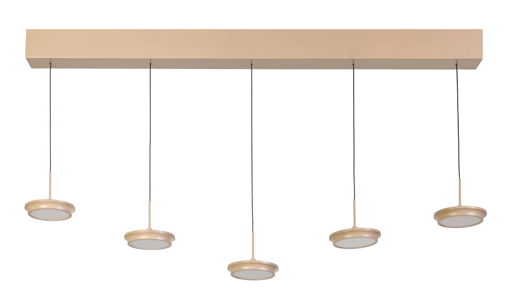 Moderne 5-Licht Pendellampe Desiree Sand