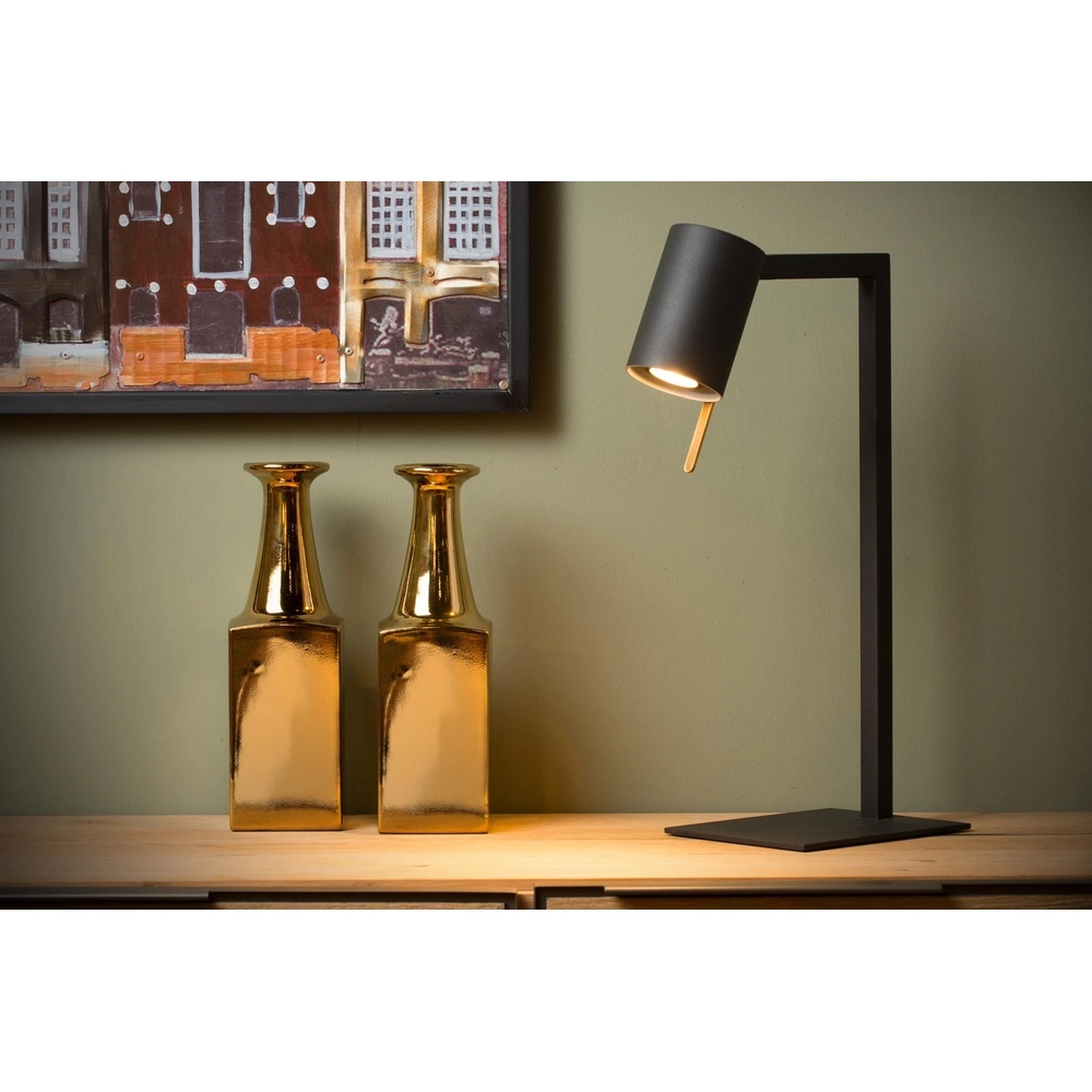 Moderne Schreibtischlampe Lesley Schwarz Lucide 5411212031129