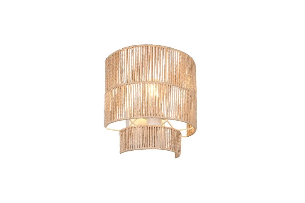 Japandi Wandleuchte Satna Rattan Trio 4017807636192