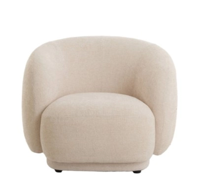 Chair 93x87x73 cm Ovito crème Light & Living 8717807712464