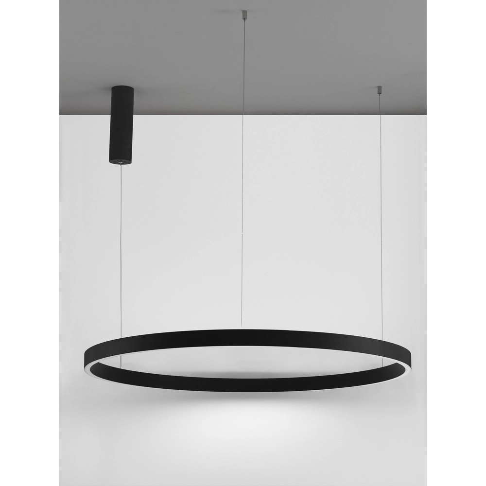 Schwarze Pendelleuchte Elowen Ausführung Ø 98cm