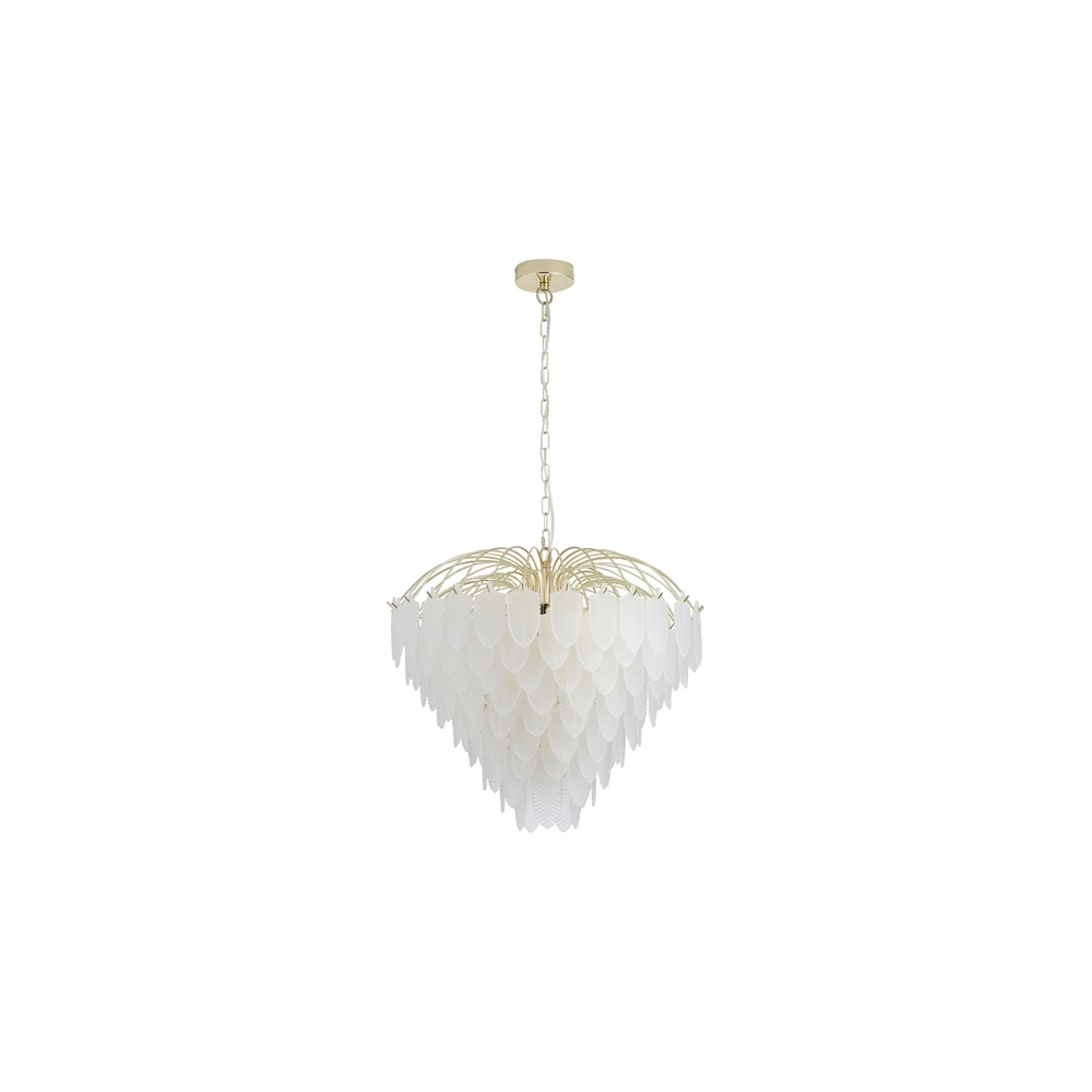 Pendelleuchte Feather 10-helles Gold Searchlight 5053423303901