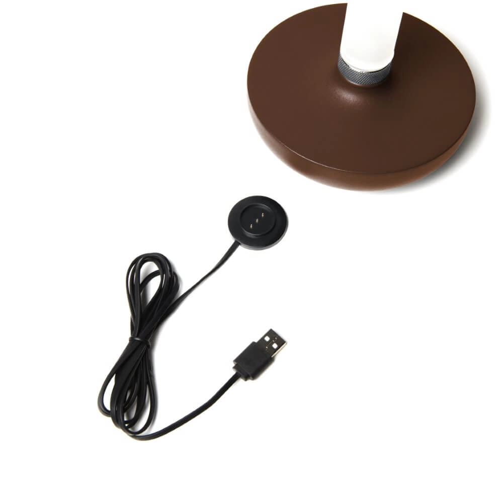 Wiederaufladbare Tischlampe Biarritz rostbraun KonstSmide 7318308279732