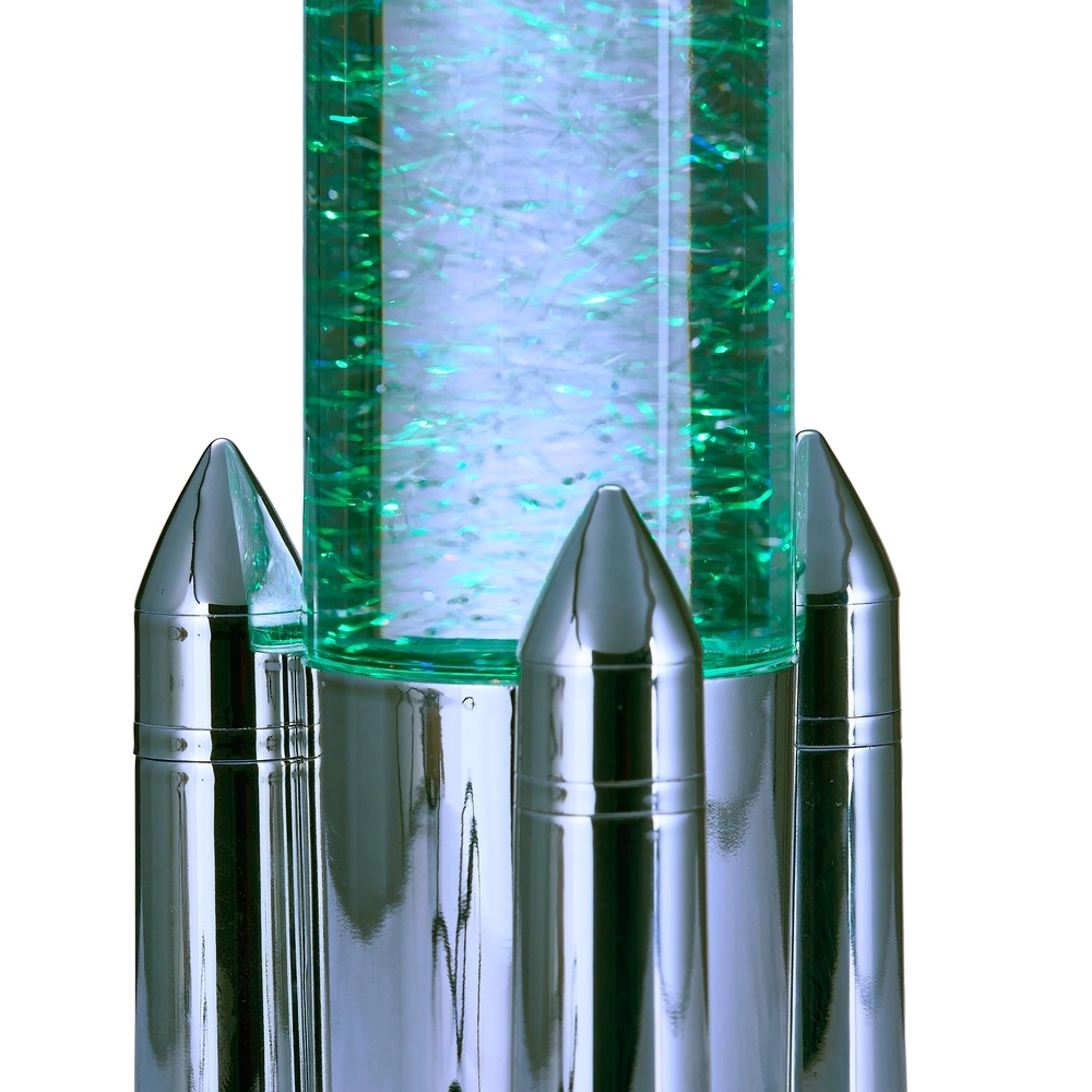 Tischlampe Apollo Raketen-Titan-Grau Trio 4017807681208
