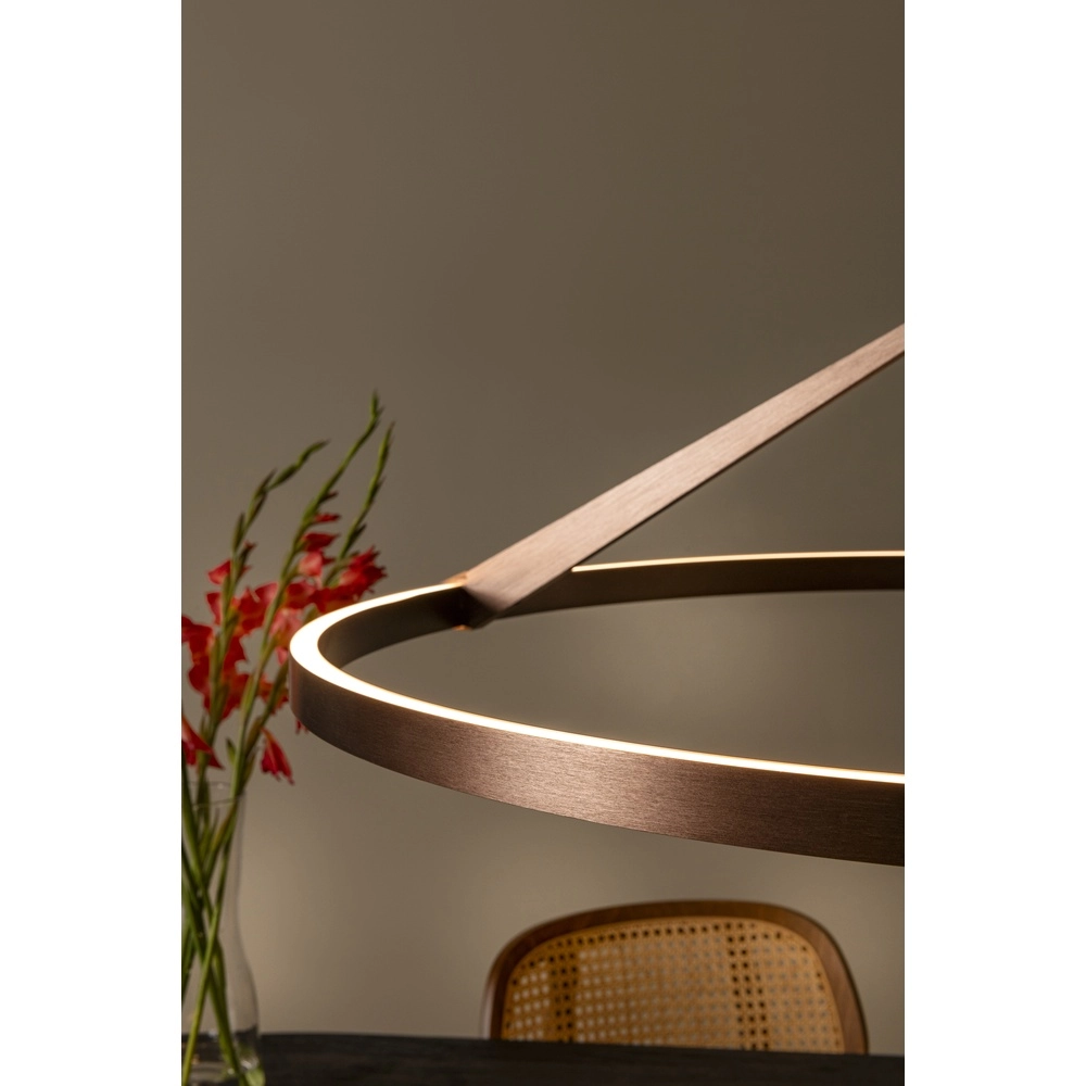Elegante LED-Pendelleuchte Applause Kupfer – Ø 80 cm Premium by Lucide 5411212221858