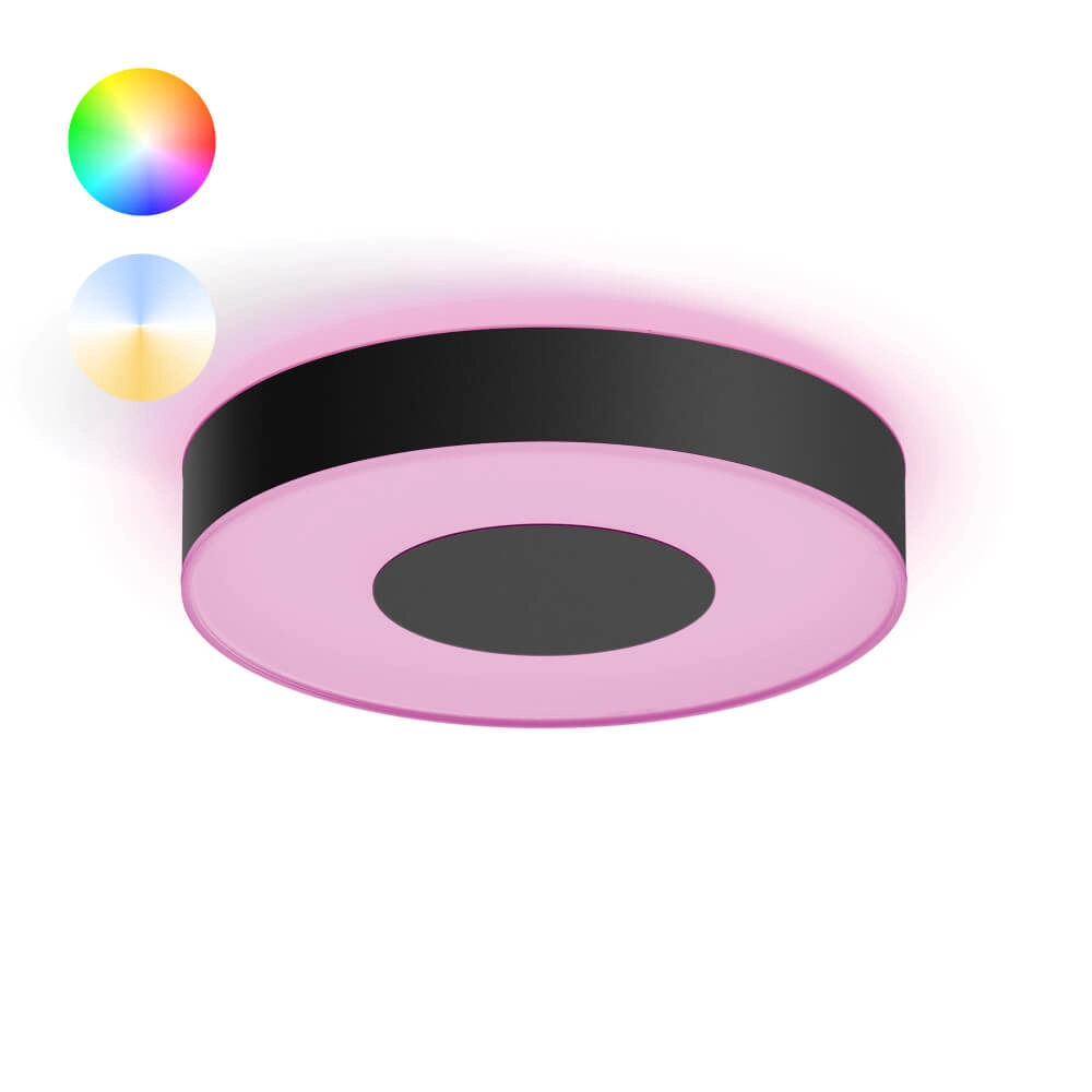 Deckenleuchte Hue Infuse M - White and color Ø 38,1cm schwarz