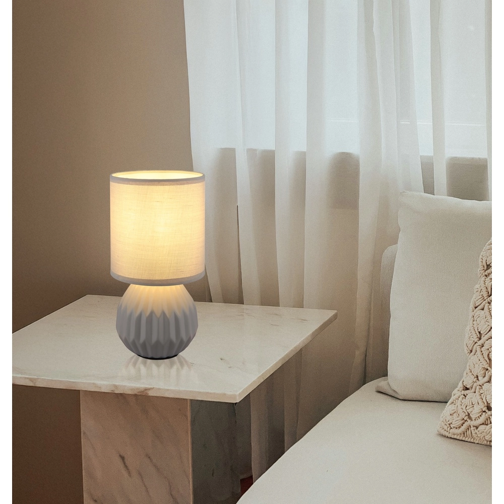 Design-Tischlampe Sylas Grau Globo 9007371478507