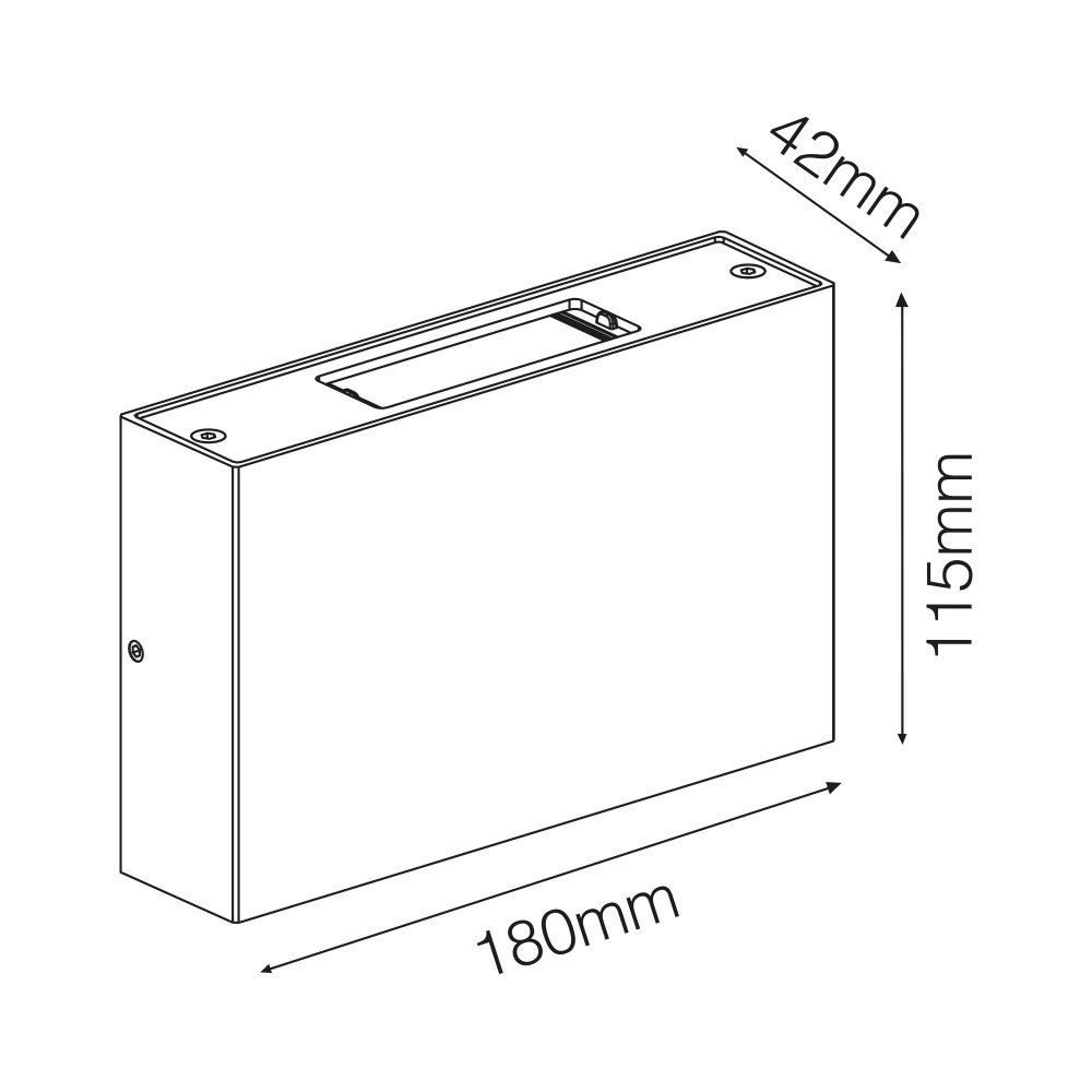 Einstellbarer Wandspot Flatliner KS 8714732756600