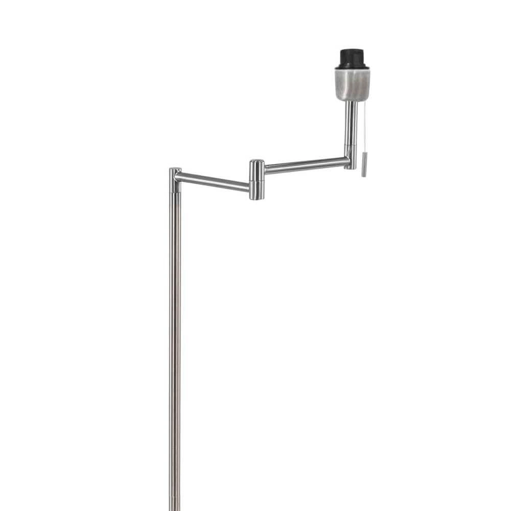 Stehlampe Bella Metall mit silbernem Schirm Steinhauer 8712746174502