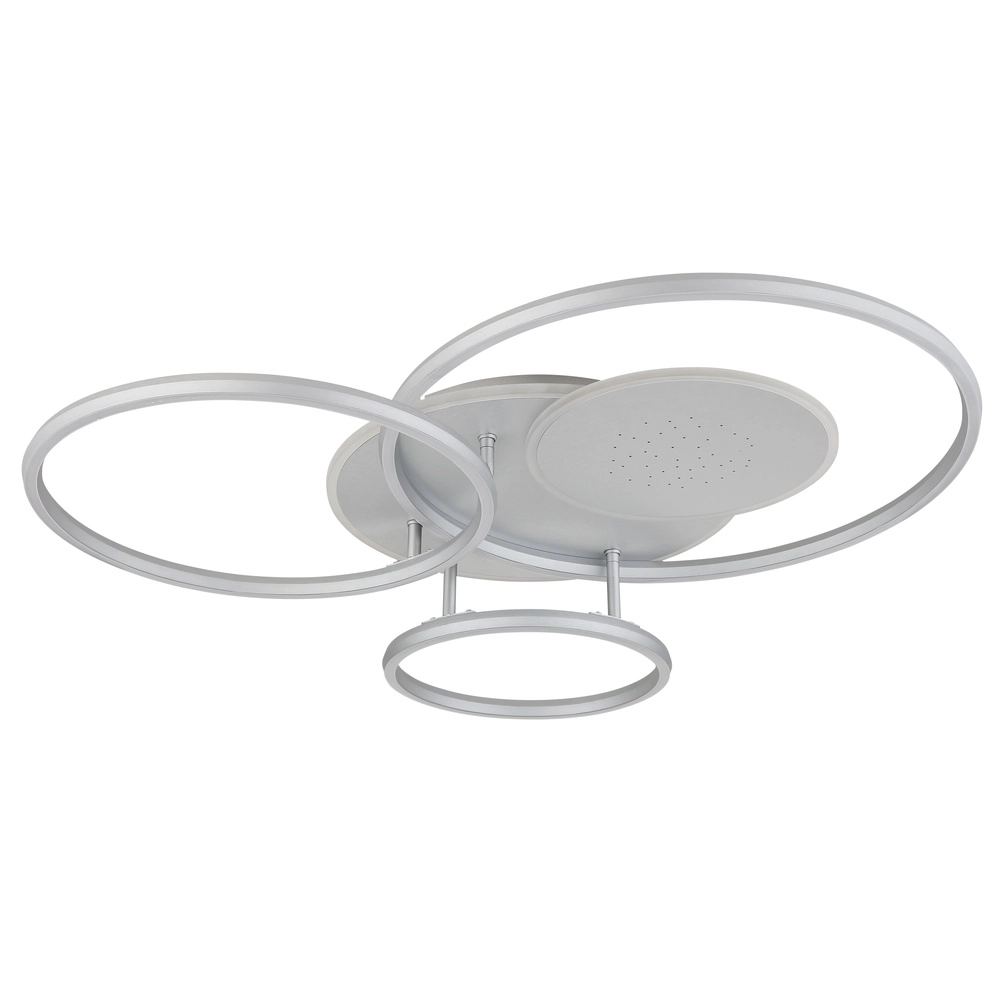 Moderne Deckenlampe Johnson Silbergrau 80,7 cm Globo 9007371583553