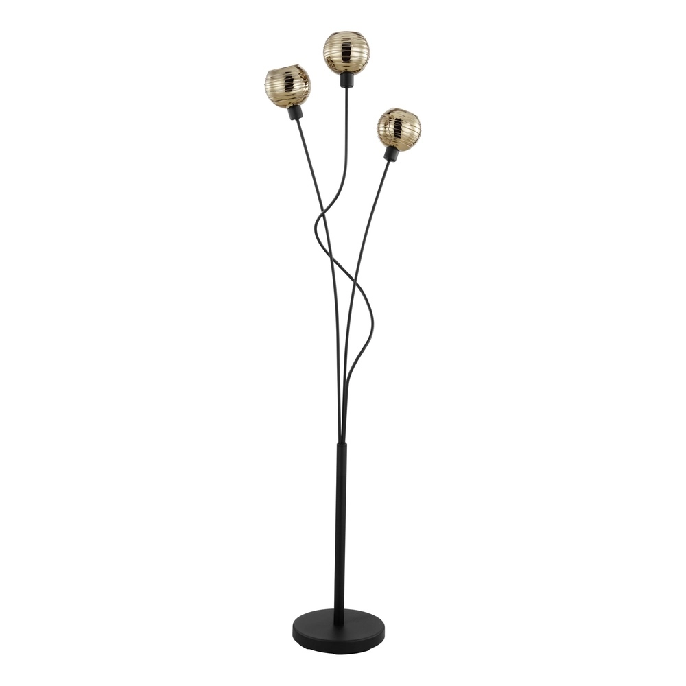 Stehlampe Creppo Schwarz