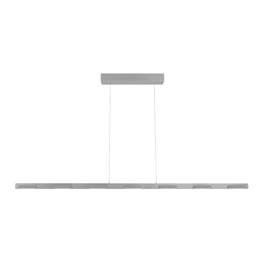 Schlanke Pendelleuchte Bloc Metallic-Grau Steinhauer 8712746148268