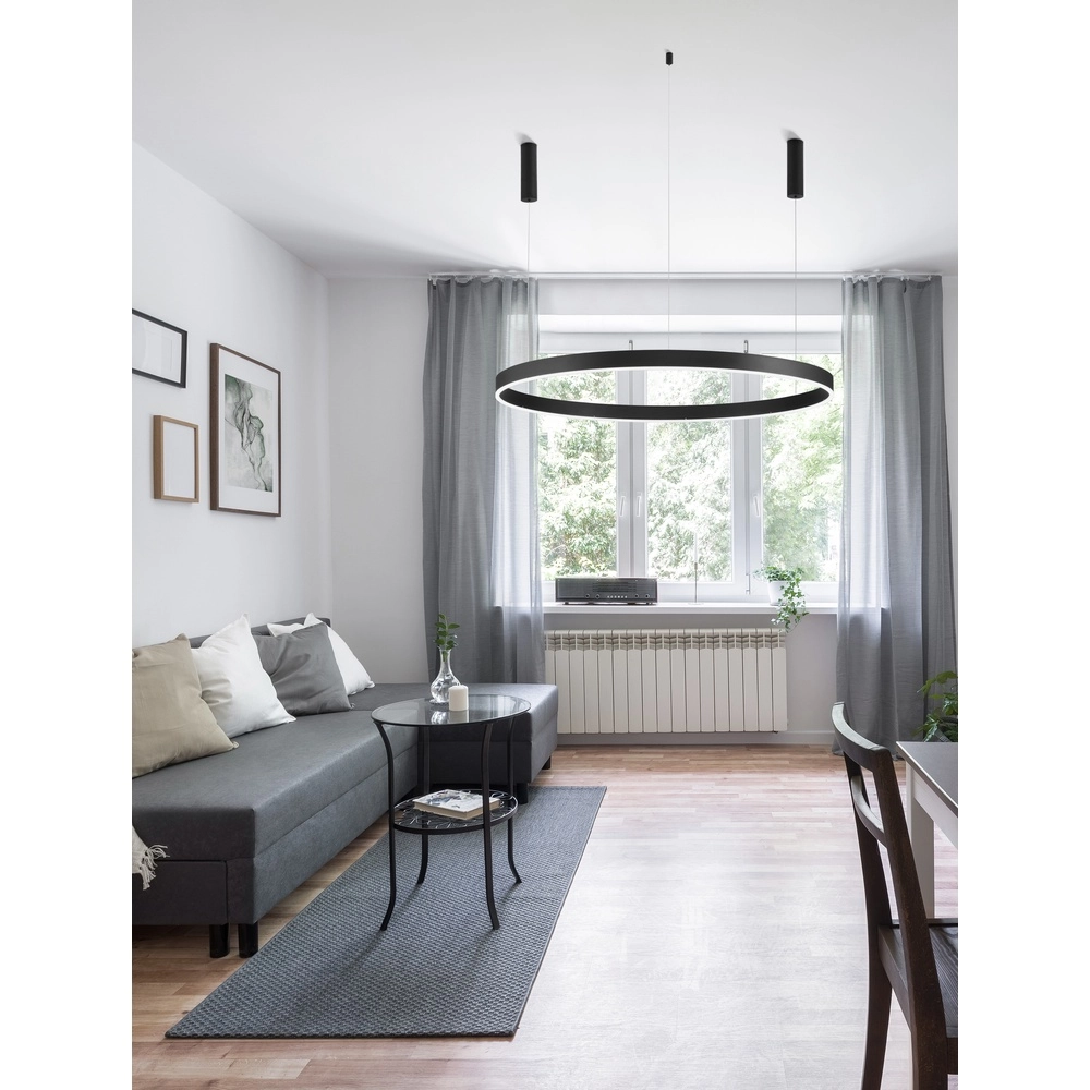 Pendelleuchte Motif schwarz Ø 120cm 3000K Lyora 5212017439260