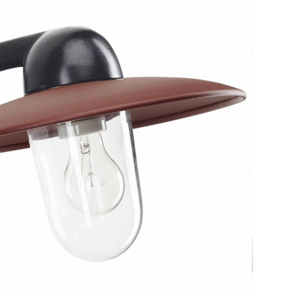 Industrie Außenlampe Fabrique schwarz mit Retro Brown KS 8714732118927