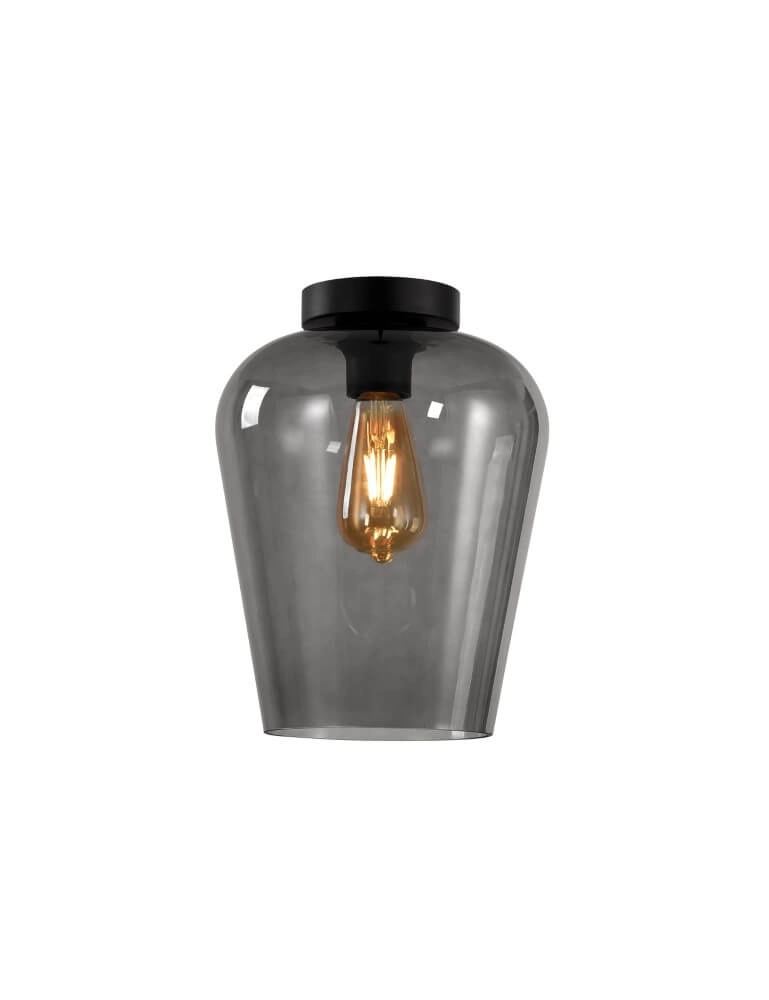 Deckenleuchte Tombo Rauchglas Ø 23cm