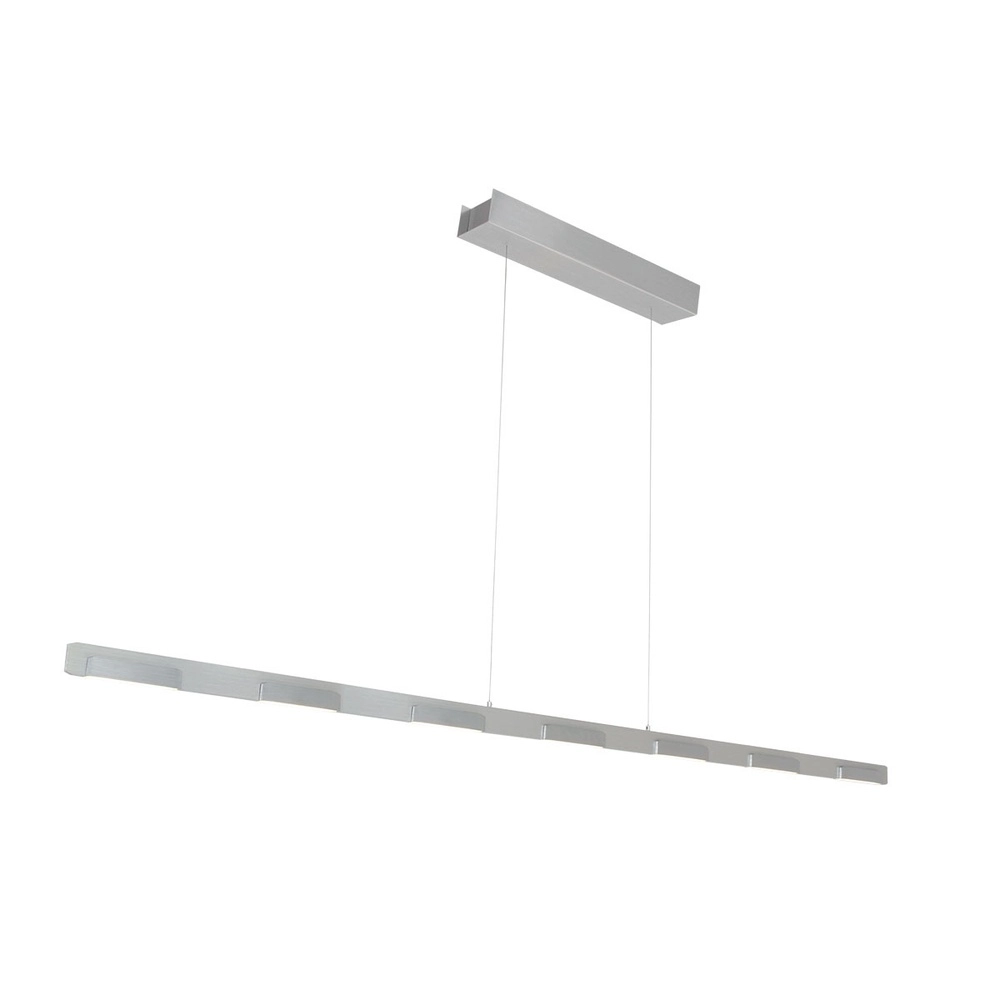 Schlanke Pendelleuchte Bloc Metallic-Grau