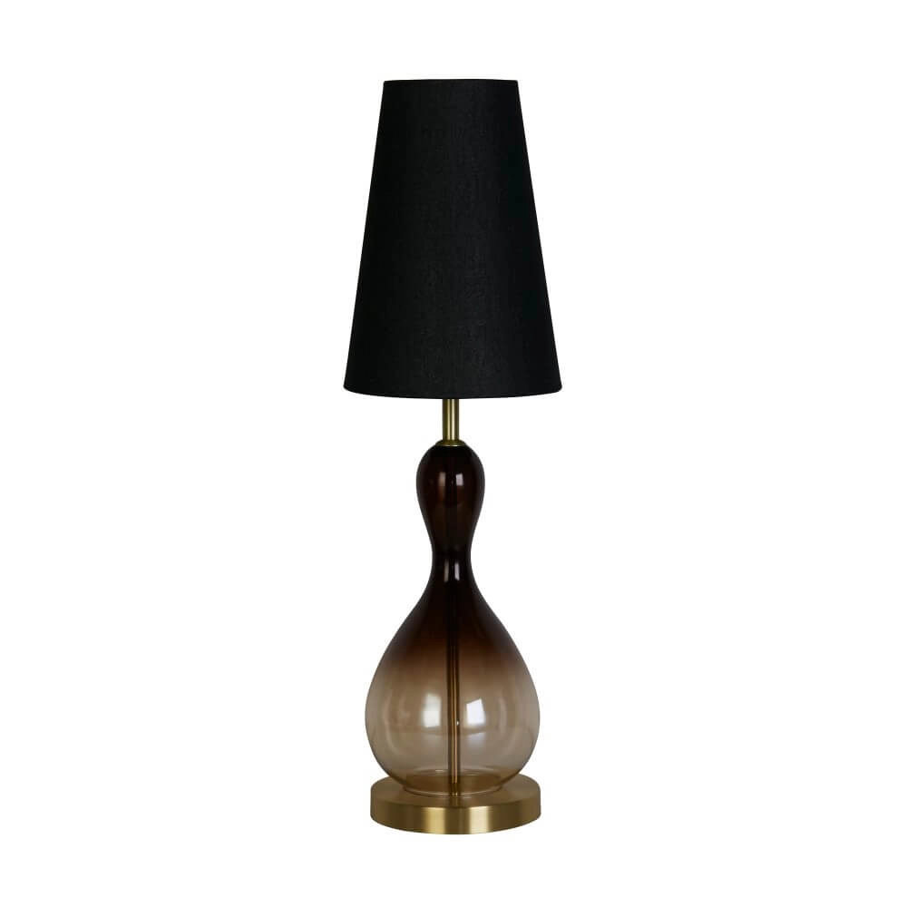 Schwarze Tischleuchte Marakesh mit Kapuze Searchlight 5053423267722