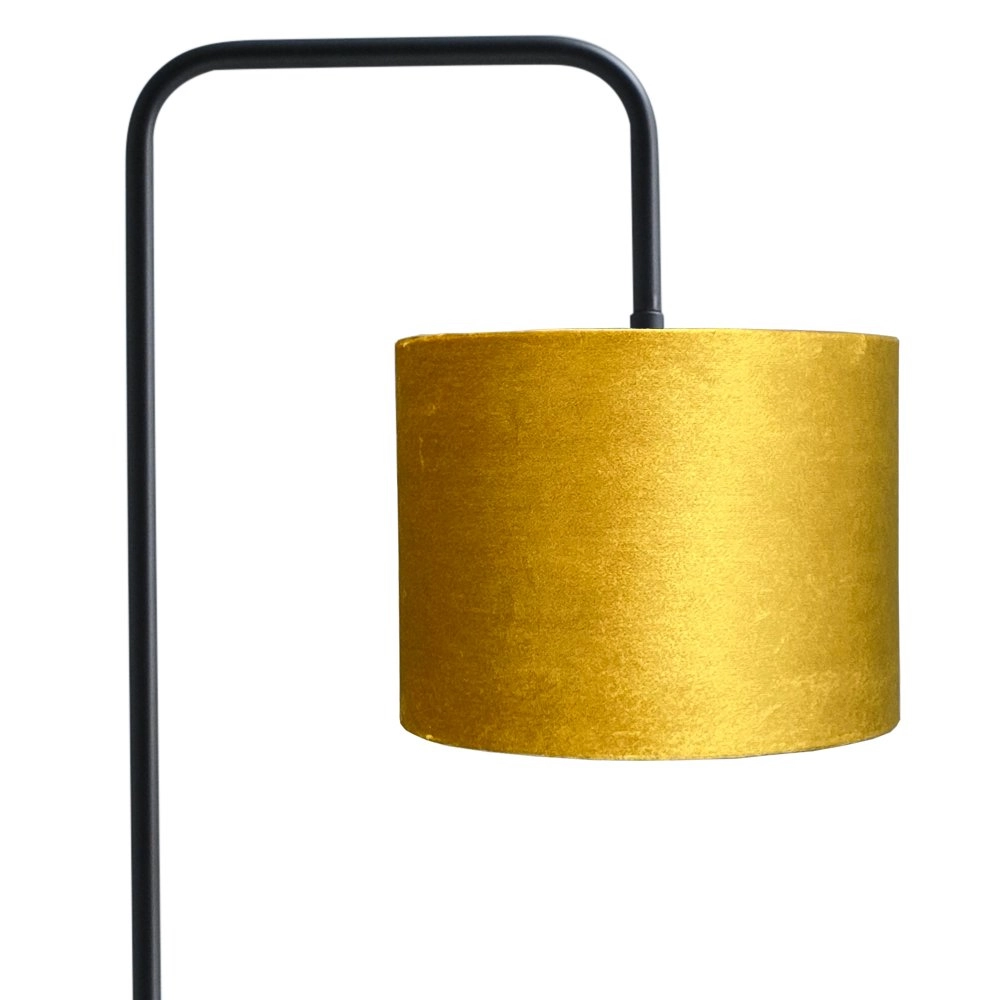 Stehtischlampe Venus 152cm mit goldfarbenem Lampenschirm Masterlight 8718121246727