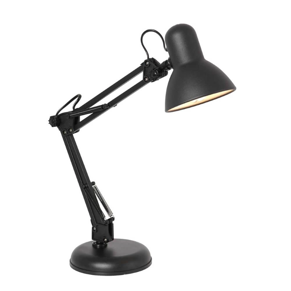 Retro-Schreibtischlampe Study Mattschwarz