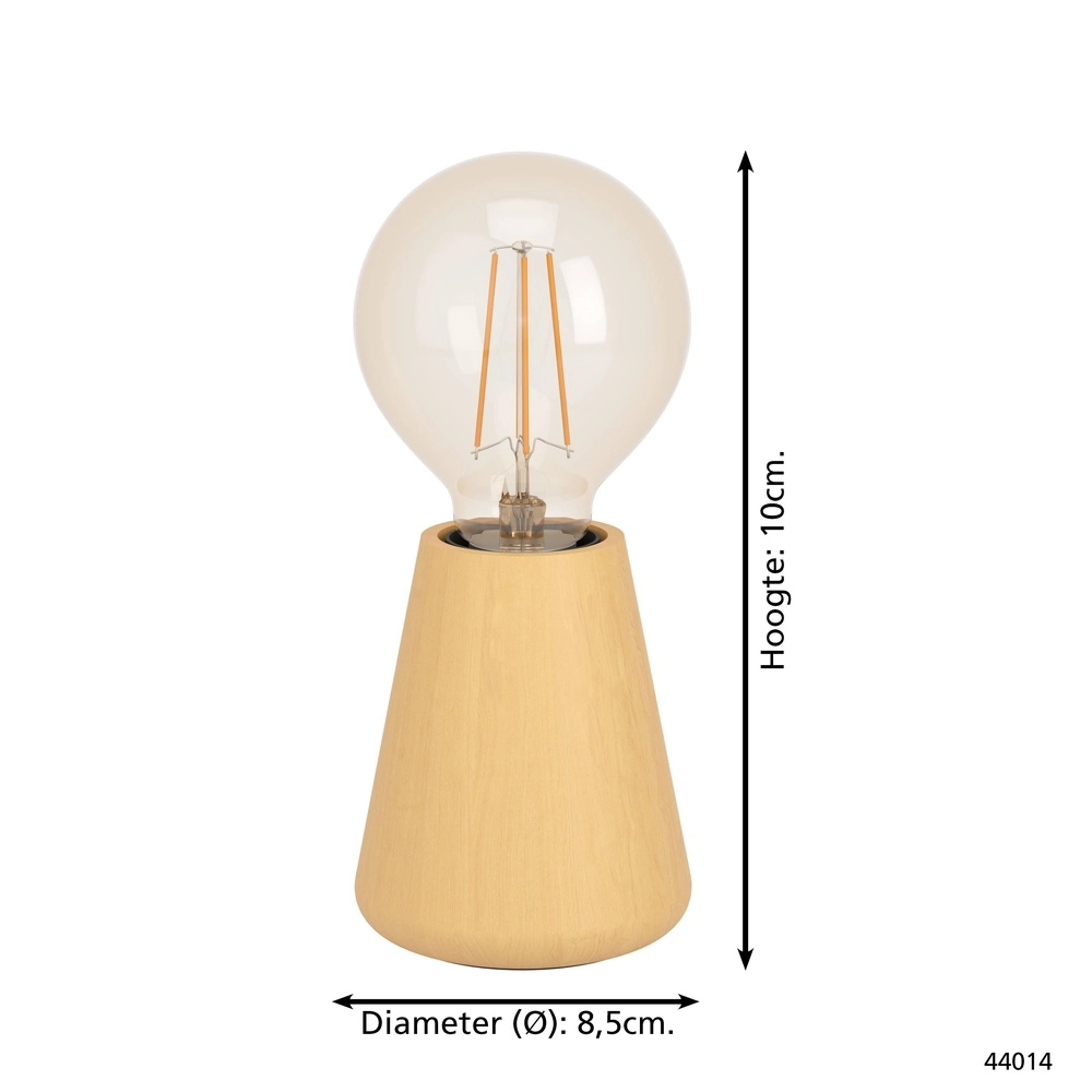 Dezente Tischlampe Asby Leichtes Holz Eglo 9002759440145