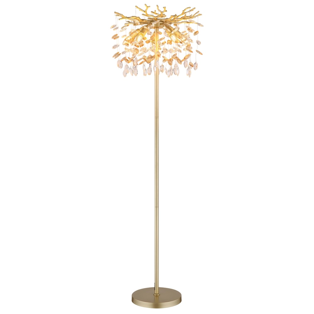 Stehlampe Queena gold Ø 46 cm