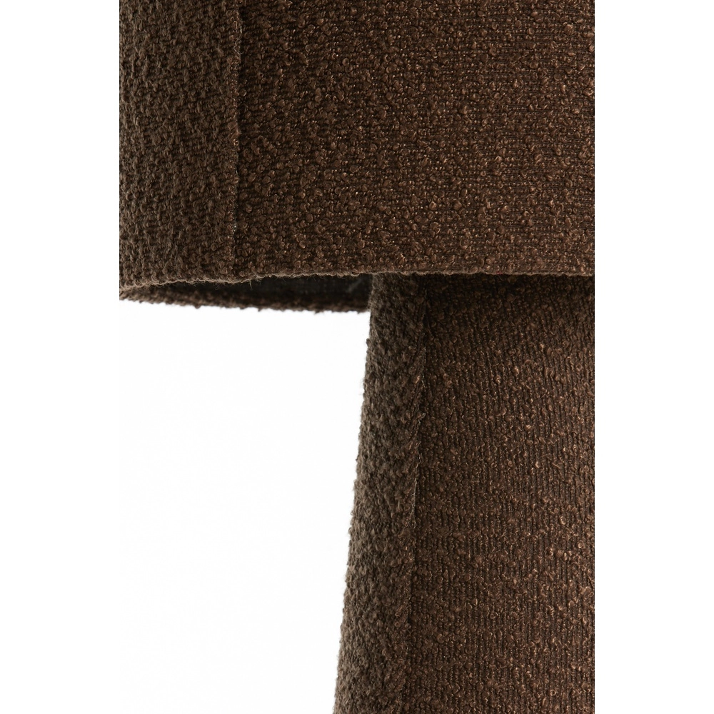 Stehlampe Micky Ø 38 cm – bouclé – braun Light & Living 8717807782788