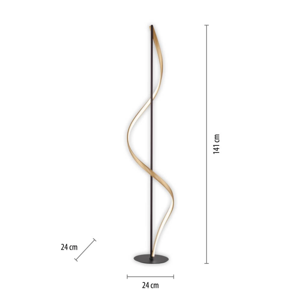 Designer-Stehleuchte Q-Swing Anthrazit Paul Neuhaus 4012248373781