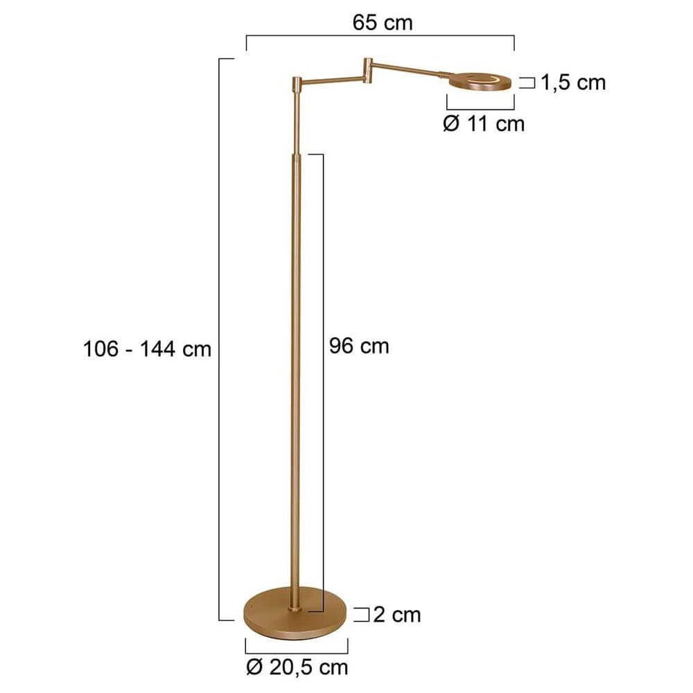 Design-Leseleuchte Soleil Design Bronze Steinhauer 8712746175899
