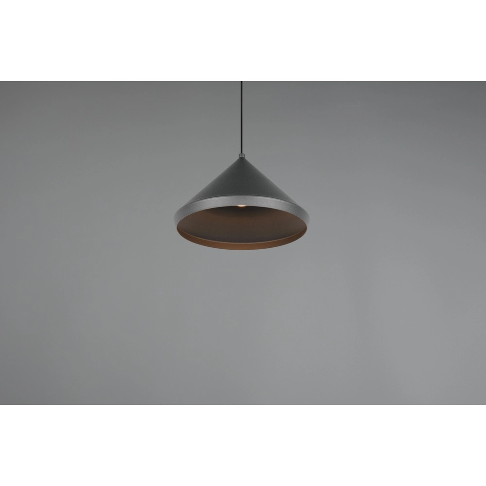Moderne Pendelleuchte Laguna Ø 18cm schwarz Trio 4017807667608