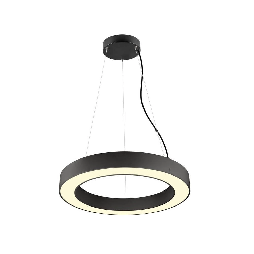 Schwarze Pendelleuchte Medo Ring 60 Ø 60cm