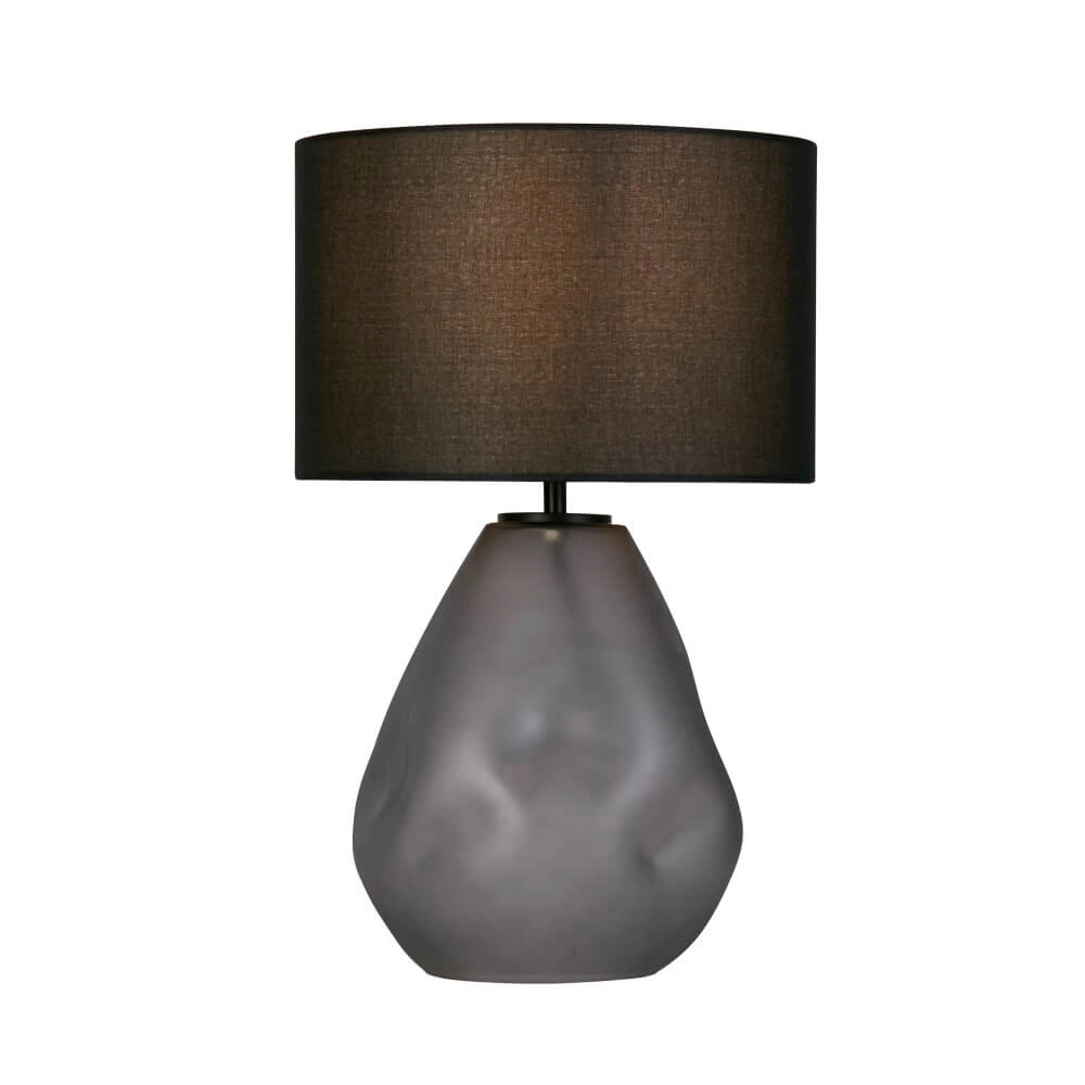 Tischlampe Devon schwarz mit Kapuze