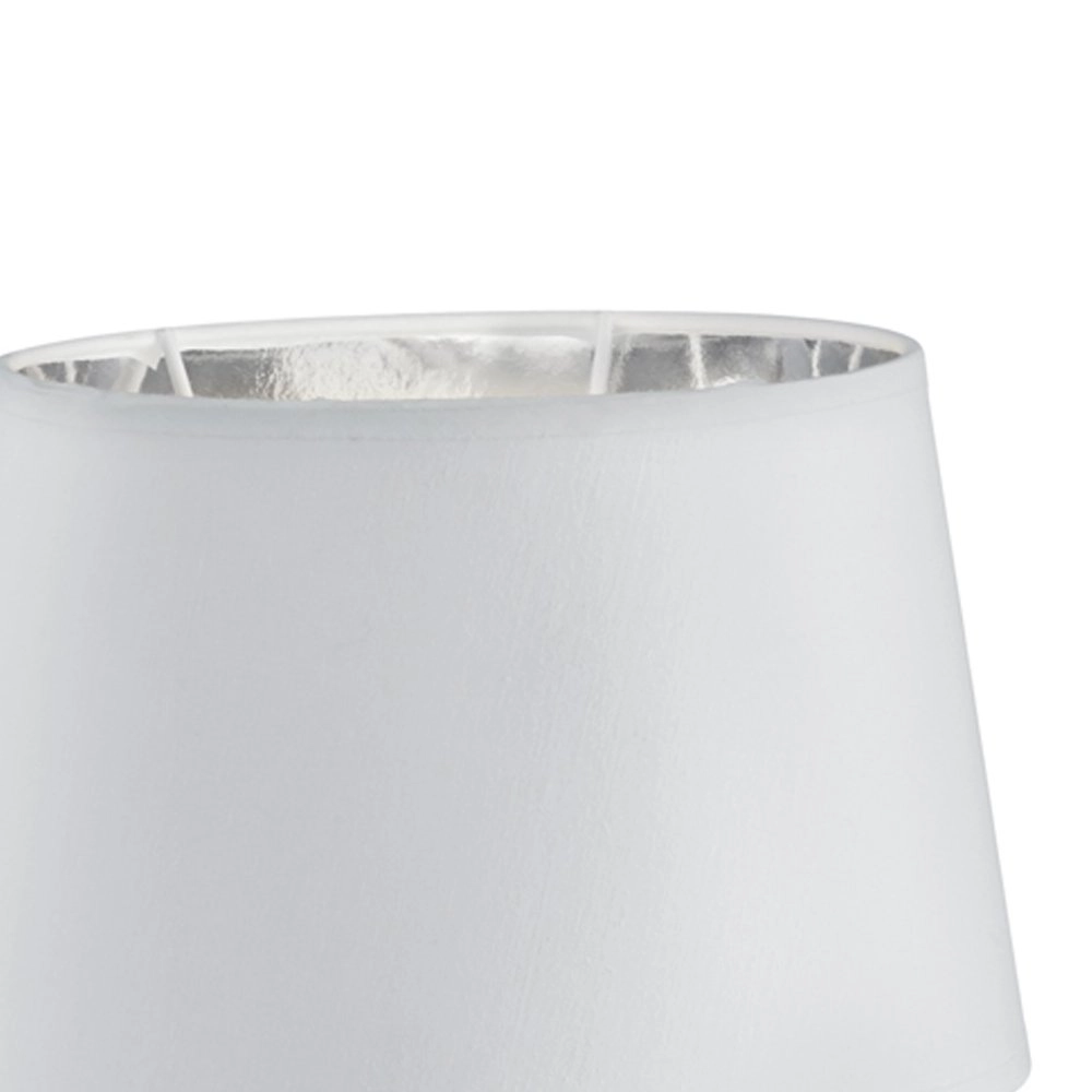 Tischlampe Taba grau mit weißem Lampenschirm Trio 4017807377491