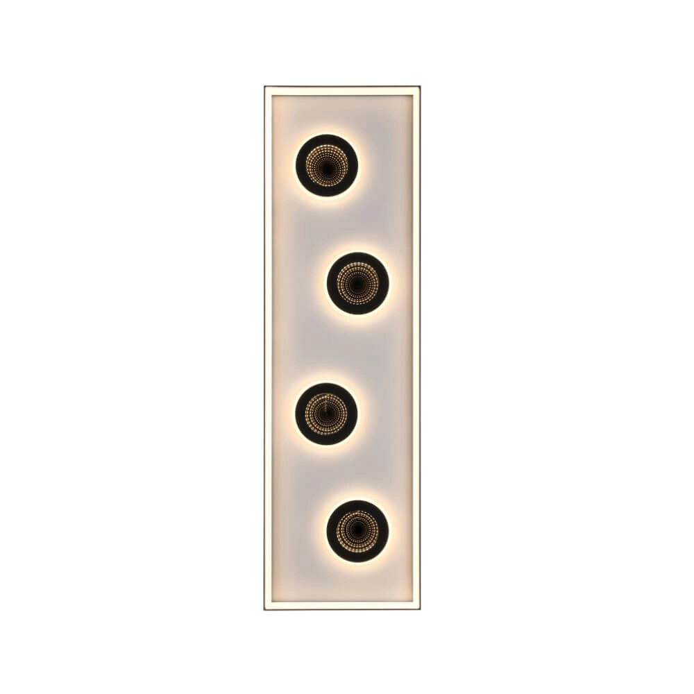 Rechteckige Deckenleuchte Dune Schwarz Paul Neuhaus 4012248384923