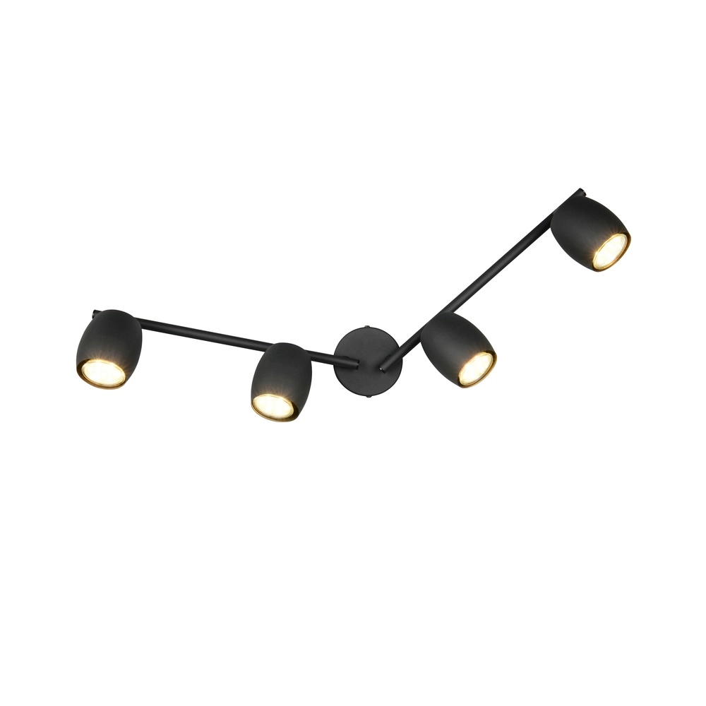 Deckenlampe Nancy 4-flammig schwarz Trio 4017807657005