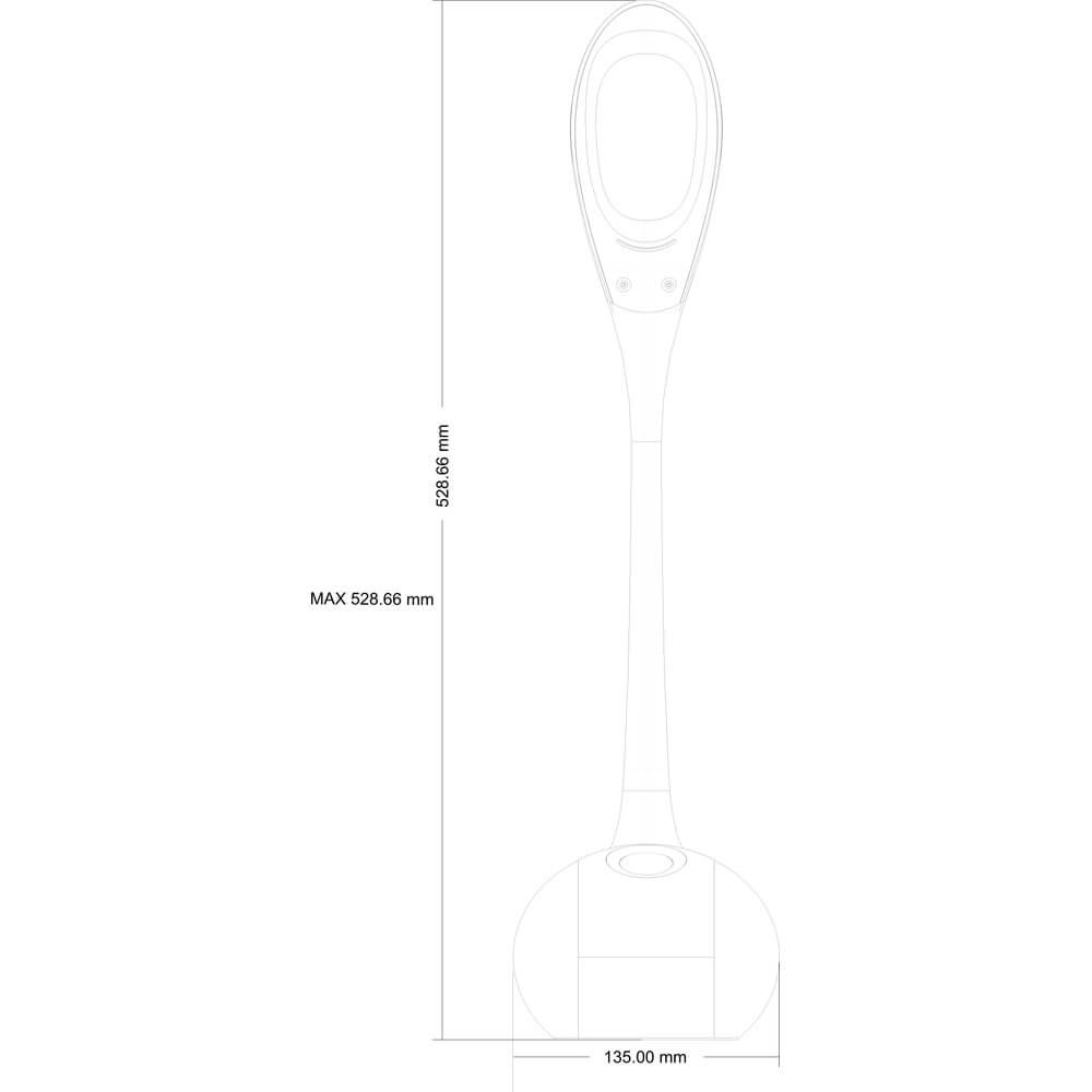 Schreibtischlampe Tarron weiß Globo 9007371286911